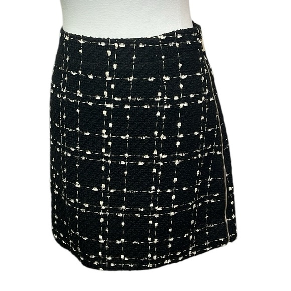Ted Baker London Chele Tweed Mini Skirt Black - Picture 2 of 5
